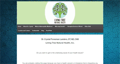 Desktop Screenshot of livingtreenaturalhealth.com