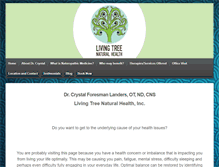 Tablet Screenshot of livingtreenaturalhealth.com
